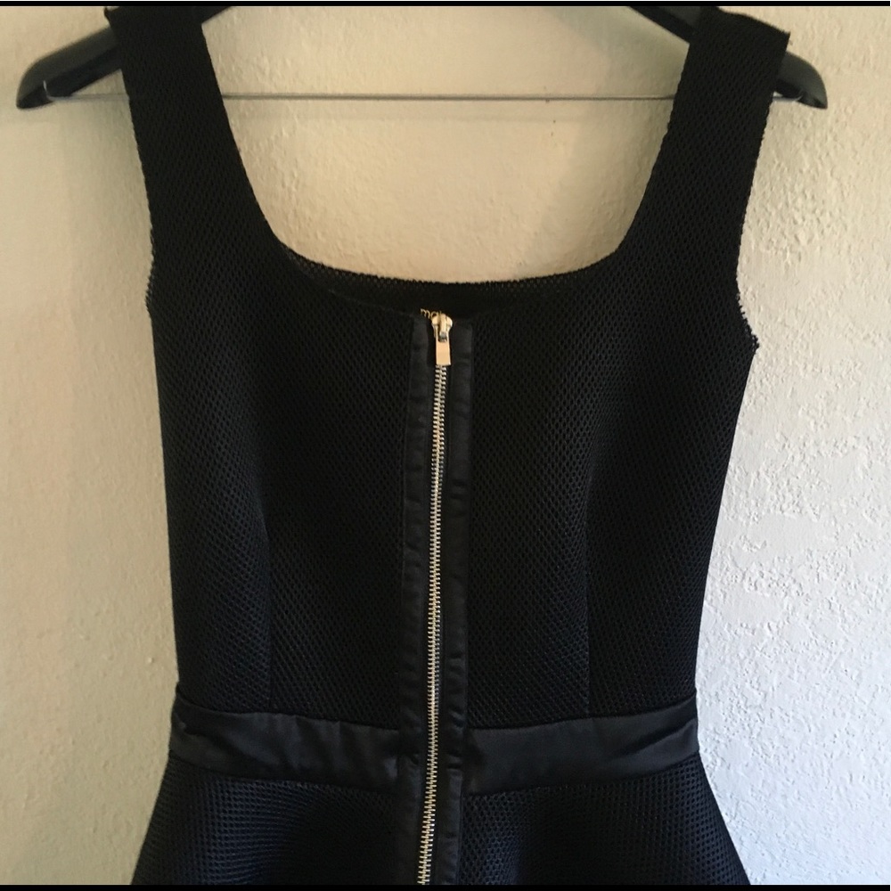 MAJE Black Mesh Mini Bell Dress Sz 1/S/34 NWT - Picture 5 of 8